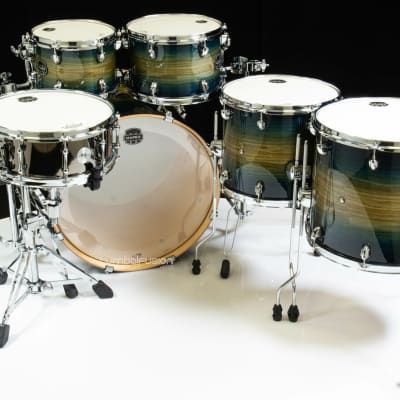 Mapex Armory 6pc Studioease Fast Toms Shell Pack - Rainforest Burst image 6