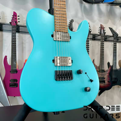 SMP Custom Shop Τρίτη Electric Guitar w/ Case-Seafoam Green image 3