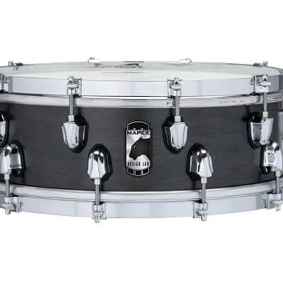 MAPEX BPML4500CFB 14X5 BLACK PANTHER DESIGN LAB EQUINOX MAPLE SNARE DRUM image 1