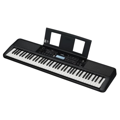Psr-Ew320 Portable Keyboard For Beginners, 650 Authentic Instrument Voices And 76 Touch-Sensitive Keys With 48-Note Polyphony, Includes 2 Online Lessons With Music School Teacher