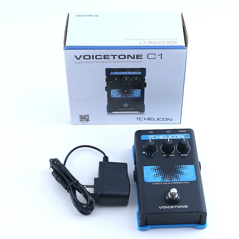 TC Helicon Voicetone C1 Hardtune & Correction Vocal Effects Pedal P-20758
