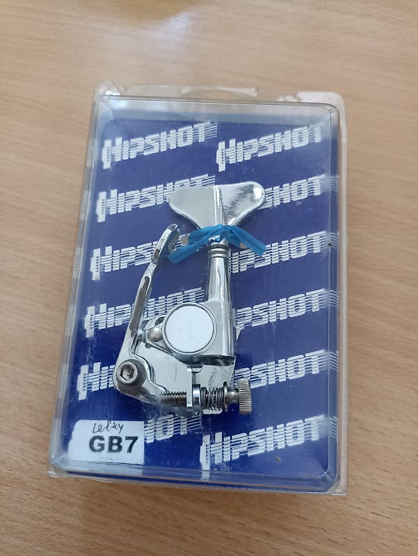 Hipshot LEFTY GB7 Chrome Bass Drop D Machine Head De-tuner X