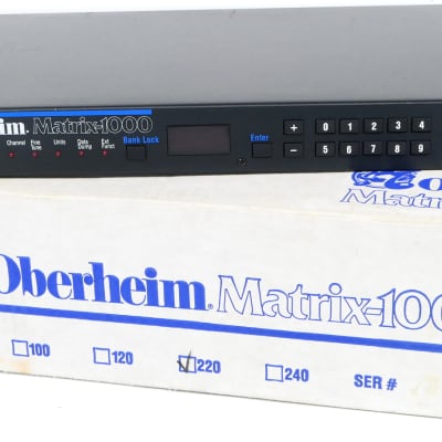 Oberheim MATRIX 1000 black Analog Synthesizer // + OVP + Rechnung + 1 JAHR GEWÄHR✅