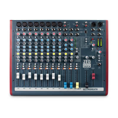 Allen & Heath ZED-60-14FX 14-Channel Mixer w/ 60mm Faders, Effects