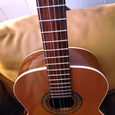Godin La Patrie classical guitar 2000-teens, gloss natural woods, needs light repair image 8