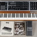 Moog Memorymoog Plus with MIDI + 1120 cv pedal + owner’s and technical manual + brochure (serviced)