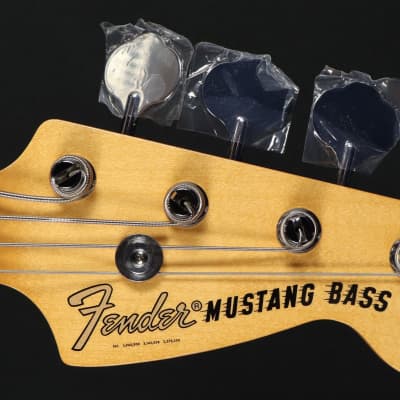 Fender Vintera II 70s Mustang Competition Orange Electric Bass Guitar w/ Gig Bag image 6