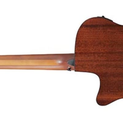 Ibanez AEGB24FEMHS Acoustic-Electric 4-String Bass, Sapele Top, Mahogany Sunburst image 2