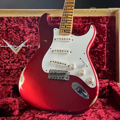 Fender Custom Shop '58 Stratocaster, Relic- Faded Aged Candy Apple Red (7lbs 9oz) image 16