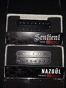 Seymour Duncan 8 string Nazgul and Sentient 2014 Black image 1
