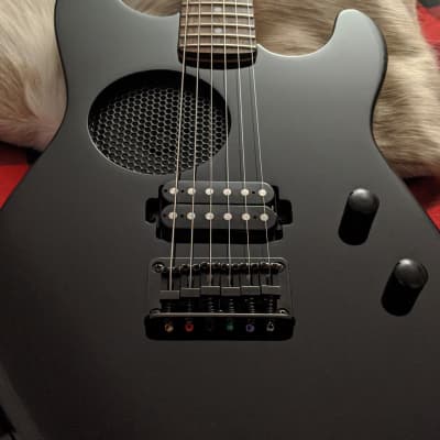 Rare Squier Mini Player By Fender Pr755 2007 Black | Reverb