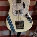 Fender Pawn Shop Mustang  2013 White with Blue racing stripes