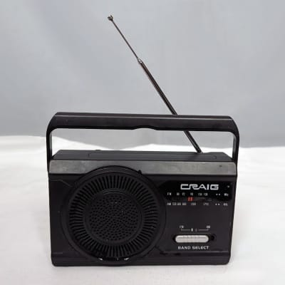 Craig CR4181 Portable AM / FM Radio - Black | Reverb