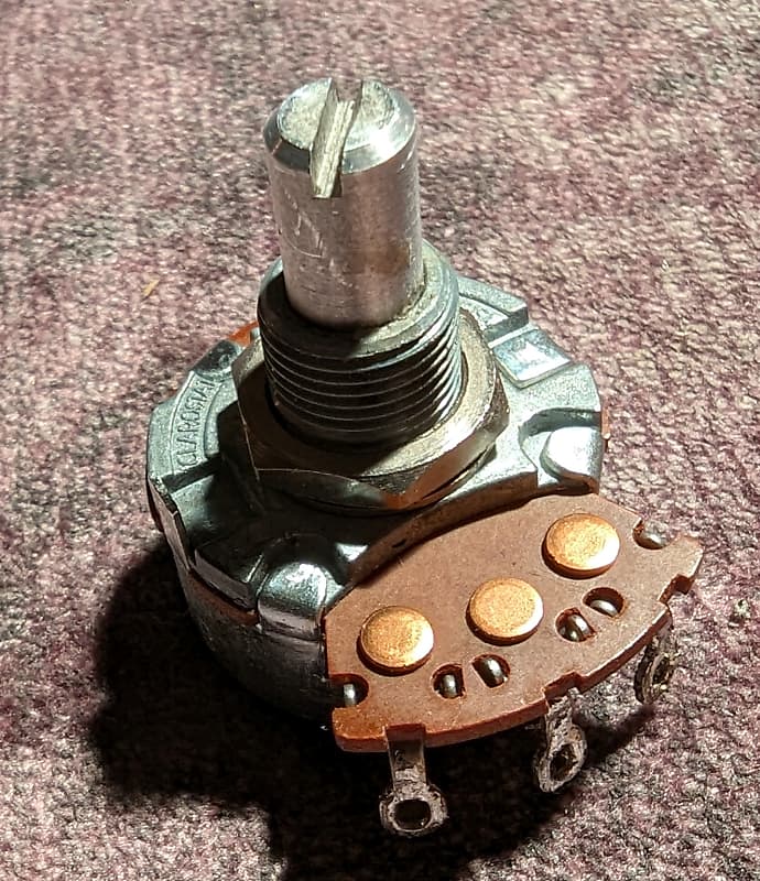 Clarostat 1 Meg ohm 1/4" Shaft Linear Guitar Potentiometer Reverb