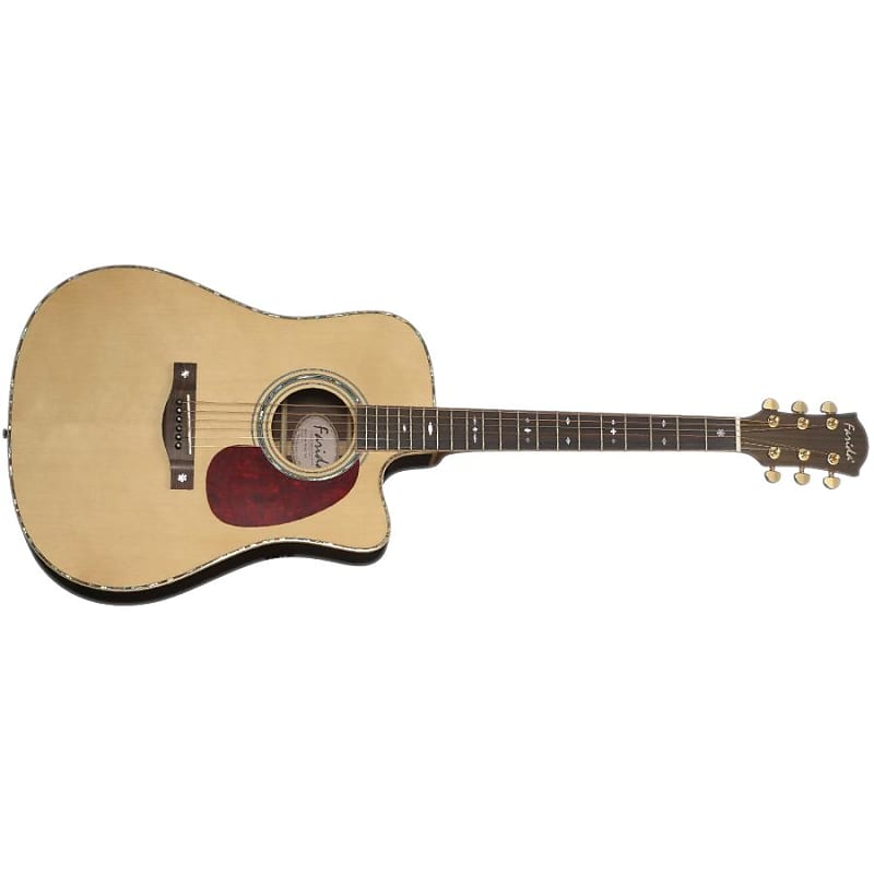 Farida D62CE Cutaway Natural Finish Acoustic Guitar image 1