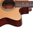 Teton STG105CENT Electro-Acoustic Grand Concert Guitar & H/S Case, Solid Cedar Top Mahogany  B&S