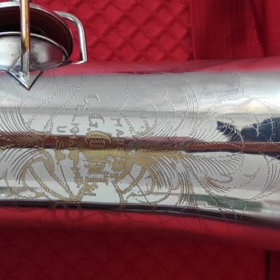 CONN NEW WONDER I TENOR SAX 115XXX SILVER ALL ORIGINAL, SOUNDS BEAUTIFULLY image 4