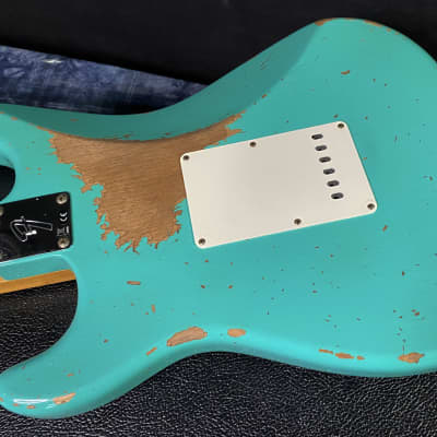 NEW ! 2023 Fender Custom Shop 69 Heavy Relic Stratocaster - Seafoam Green - Handwound PU's Jimi Hendrix Vibe - 7.7 lbs - Authorized Dealer image 9