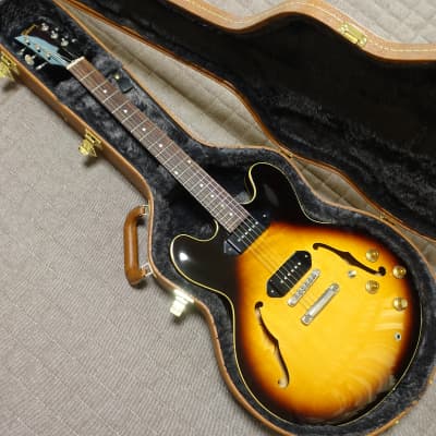 Gibson ES335 Dot Left Handed 2001 Flame Beale Street Blue Electric Guitar |  Reverb Australia