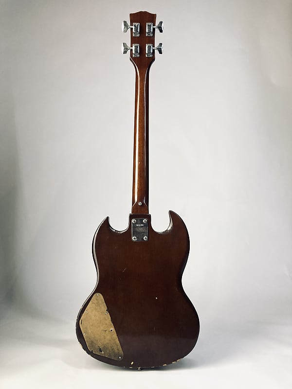 Vintage Japan Columbus SG bass EB 1974 Walnut short scale | Reverb