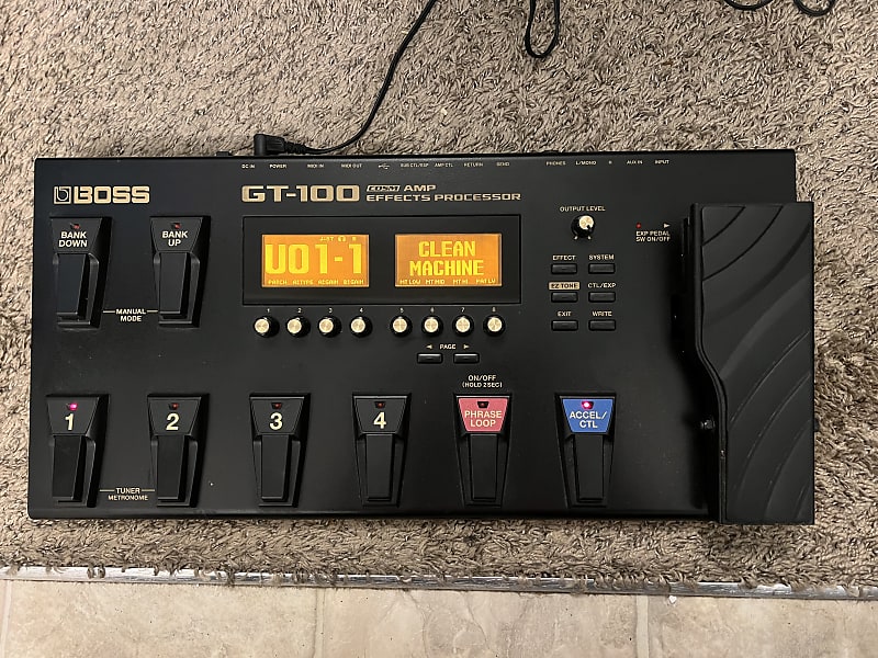 Boss GT-100 Version 2.0 Guitar Effects Processor 2014 - Present - Black