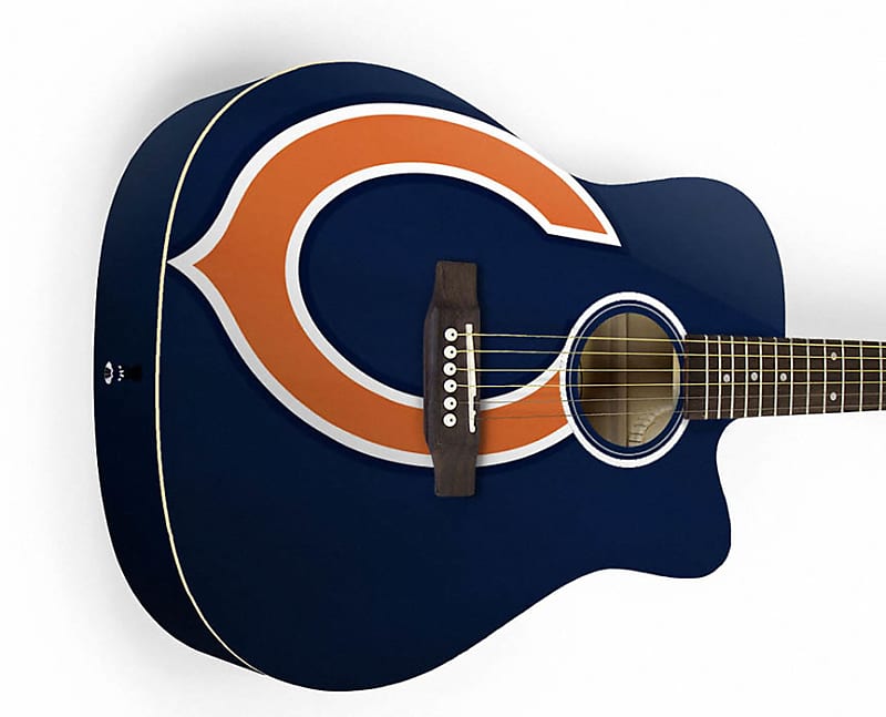 Woodrow Chicago Bears Acoustic GuitarACNFL06 image 1