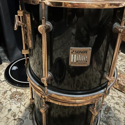 13” x 11” Sonor Hilite Exclusive tom 90s - Black image 1