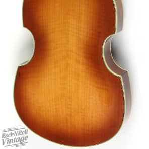 1990's Hofner V63 500/1 Violin Beatle Bass Sunburst image 4