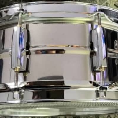 Mint Pearl 14" x 5" Custom Alloy Sensitone Elite Stainless Steel Snare image 4