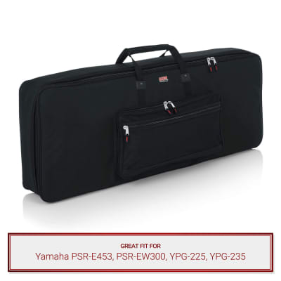 Gator Cases Keyboard Gig Bag fits Yamaha PSR-E453, PSR-EW300, YPG-225, YPG-235
