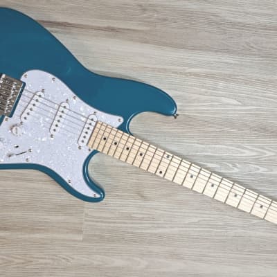 Elite® Customs Stratocaster SSS Style Guitar TEAL Turbo w/Gilmour MOD image 3