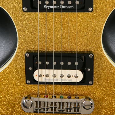 Kraken Janus Supreme Gold Top Unique Design Electric Guitar Sparkle Single Cut LP Style image 10