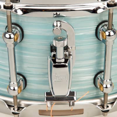 Pearl Music City Custom Master's Maple Reserve 6.5x14 Snare Drum - Ice Blue Oyster image 4