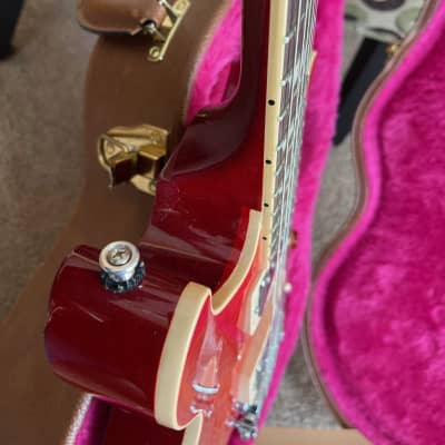 2014 Gibson Les Paul Classic Double Cutaway - Trans Red image 9