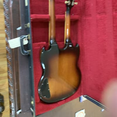 Gibson EMS 1235 mandolin/6string doubleneck  1966 Tobacco sunburst image 2