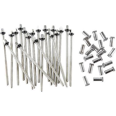 DW True Pitch 50 Bass Drum Tension Rods 20pk image 1