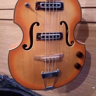 Vintage 1960's Norma Violin Bass japan image 3