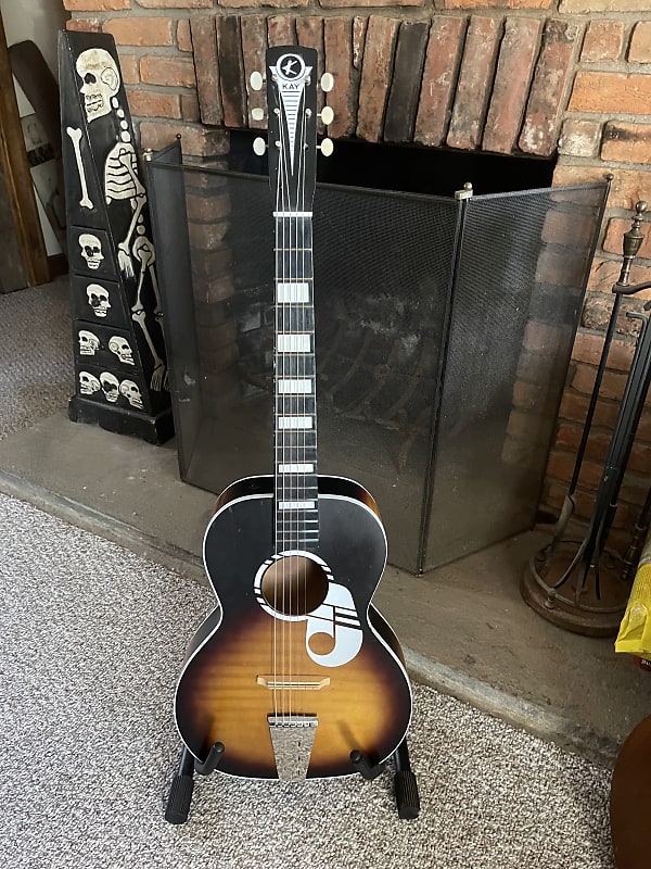 Kay L4113 “Note” 1950s parlor guitar Reverb