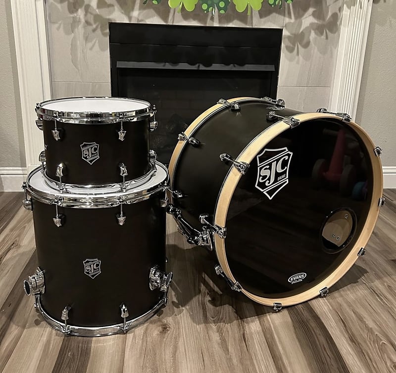 SJC Navigator Midnight Espresso Drum Kit Reverb