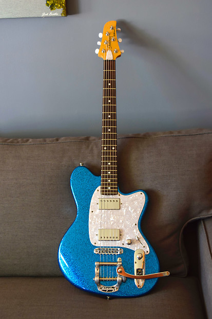 Ibanez Talman TC825 1997 Blue Sparkle with Bigsby | Reverb