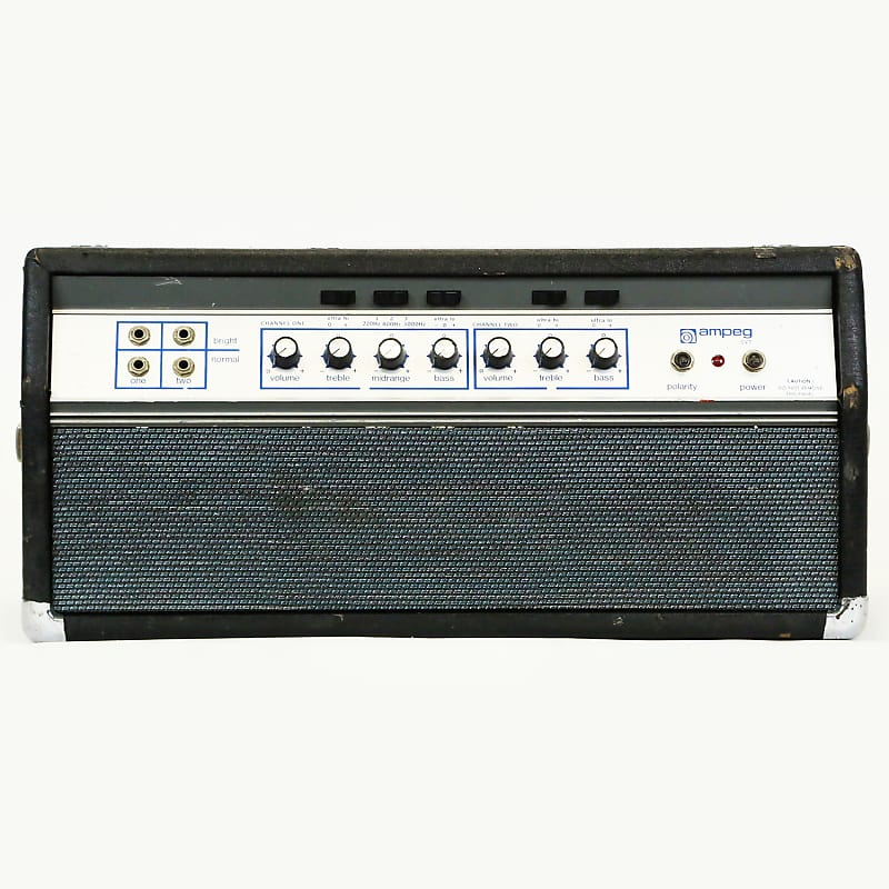 Ampeg SVT "Blue Line" 300-Watt Bass Amp Head 1969 - 1972 image 1