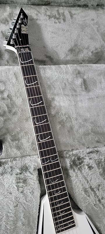 ギター ESP Alexi Scythe ESP LTD ALEXI-600 SCYTHE - White with Black Stripe | Sweetwater