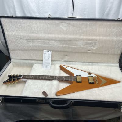 Gibson Limited Edition DSRVTAGH1 Reverse Flying V Guitar Of The Week #29 with Case 2007 - Trans Amber for sale