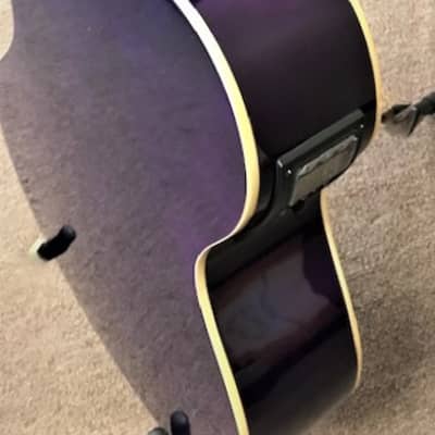 SOLO Nylon Classical Cutaway Acoustic-Elec - Purple Burst image 9