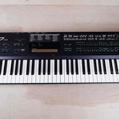 Yamaha DX7IID 61-Key 16-Voice Digital Synthesizer 100V Black 1980s w/ Hard Case image 3