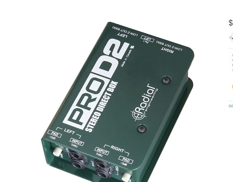 Radial ProD2 Stereo DI Box image 1