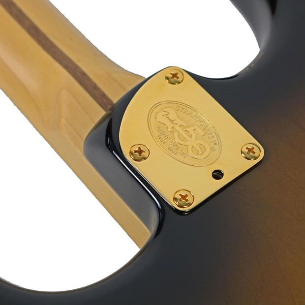 Fender 50th Anniversary American Deluxe Stratocaster Sunburst 2004 image 6