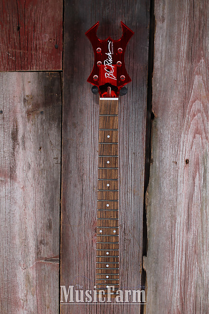 BC Rich Replacement Widow Guitar Maple Neck 22 Fret and Acrylic Red Headstock