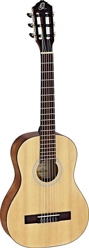 Ortega Guitars RST5-1/2 Student Series 1/2 Body Size Nylon Classical 6-String Guitar, Spruce Top and Catalpa Body, Natural Gloss Finish image 1