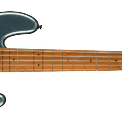 Squier Contemporary Active Jazz Bass HH V - Roasted Maple Fingerboard - Gunmetal Metallic image 2